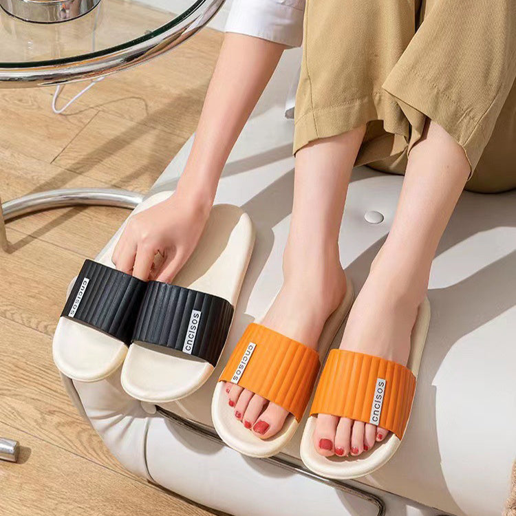 Soft Bathroom Slippers - Men Non Slip House Dorm Shoes