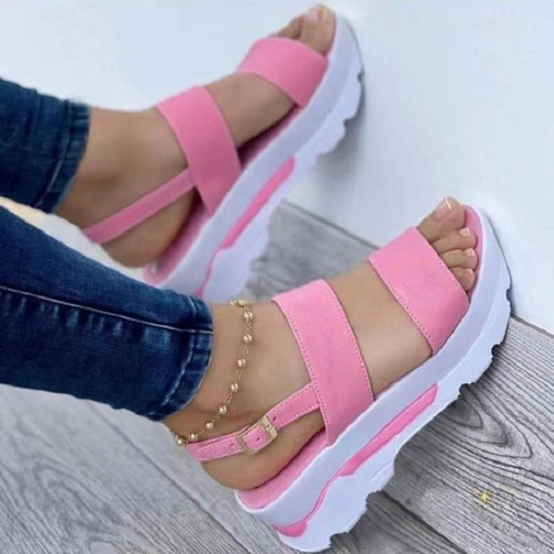Women's Shoes - Casual Buckle Platform Sandals Summer Fashion