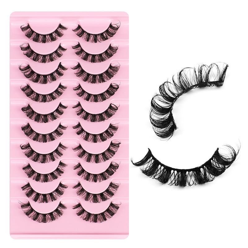 False Eyelashes - DD Curve, Thick, Eyelash, Ten Pairs