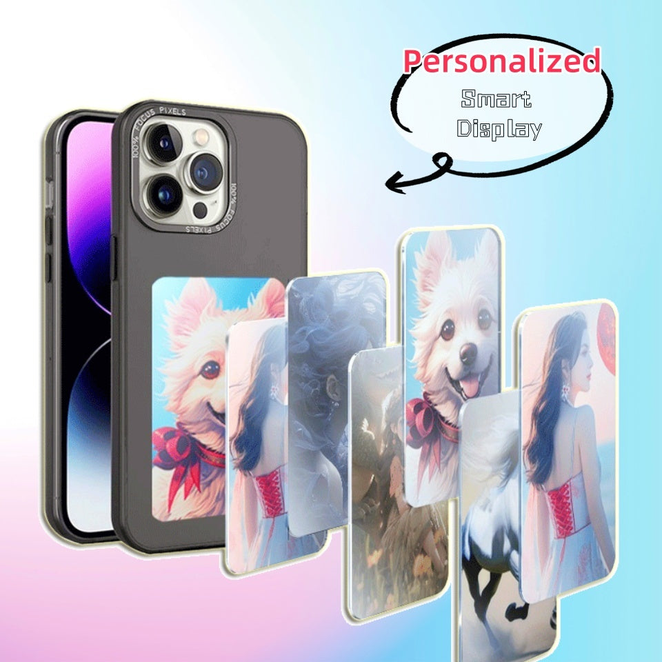 E-ink Screen Phone Case - Unlimited Screen Projection Personalized Phone Cover Battery Free New Designer Luxury Phone Case