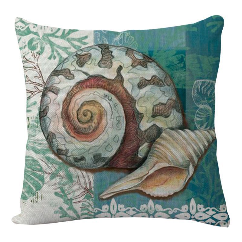 Cushion Covers Sea Turtle Printed Throw Pillow Cases - For Home Decor Sofa Chair Seat