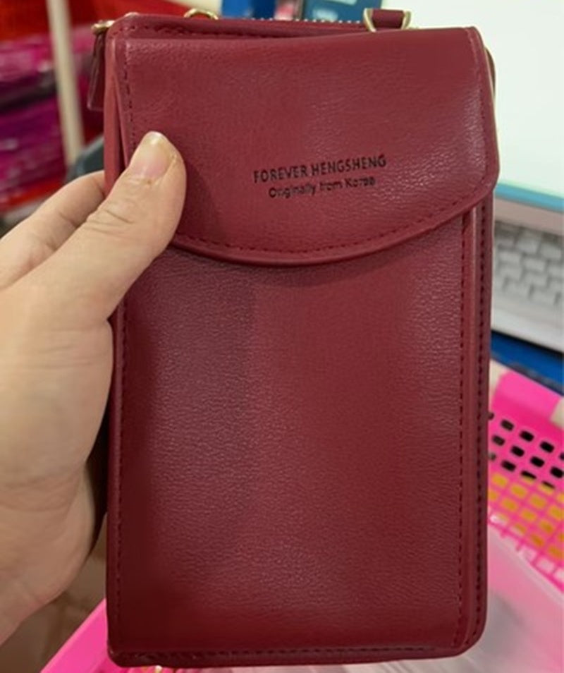 Mobile Phone Bag Zipper - Women Diagonal Bag