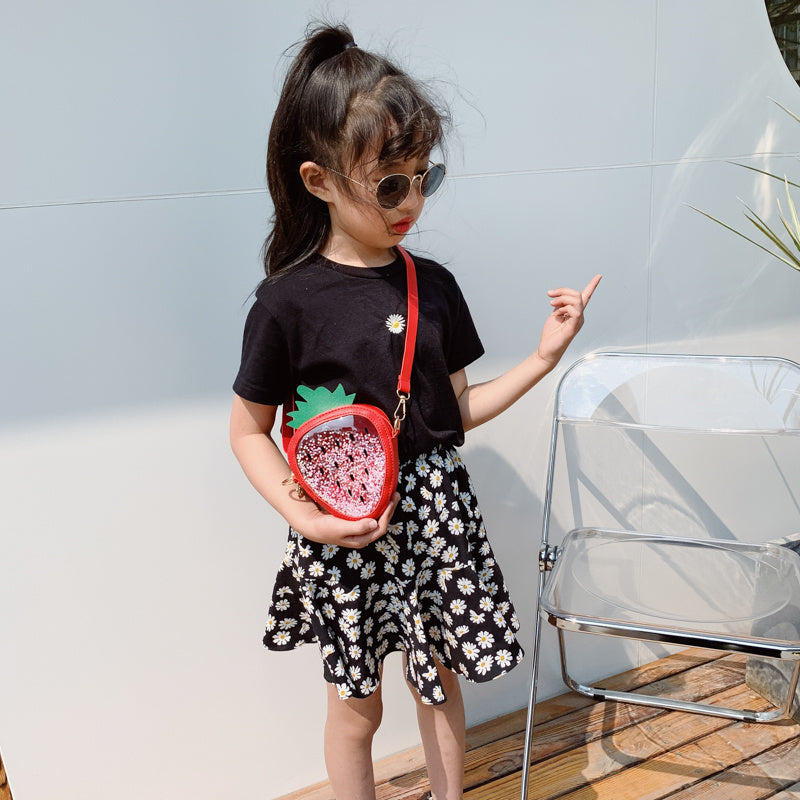 Summer Children's Shoulder Bag - Pineapple / Strawberry One Shoulder Jelly Bag