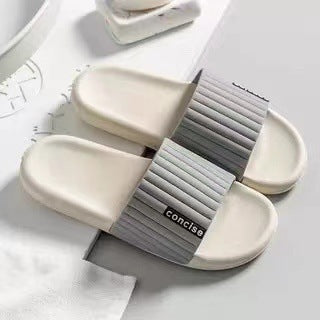Soft Bathroom Slippers - Men Non Slip House Dorm Shoes