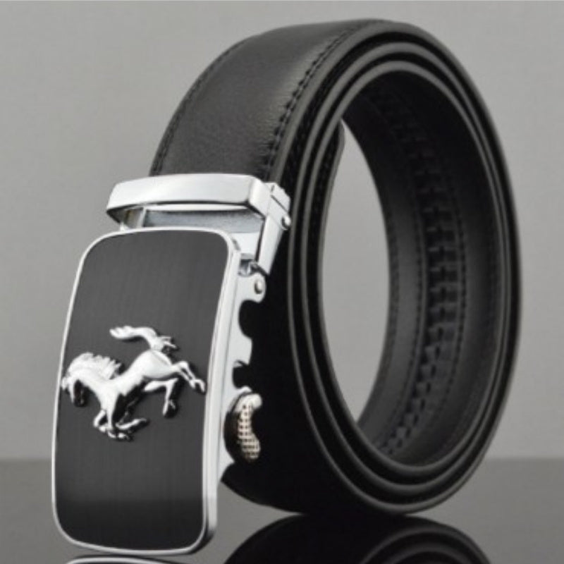 Men's Automatic Buckle Leather Belts
