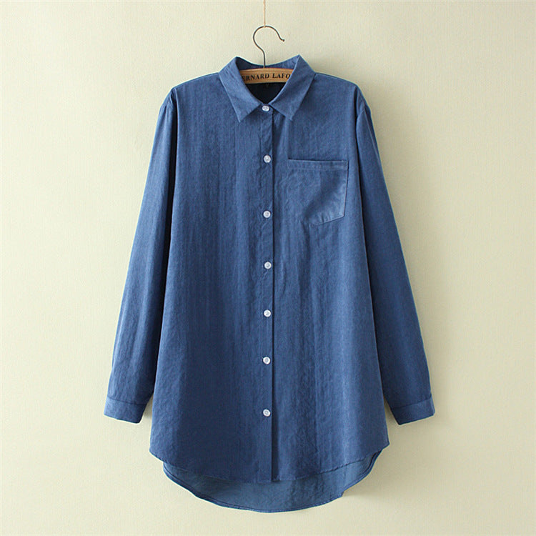 Large Size Women Shirt - Plus Size Spring Shirt