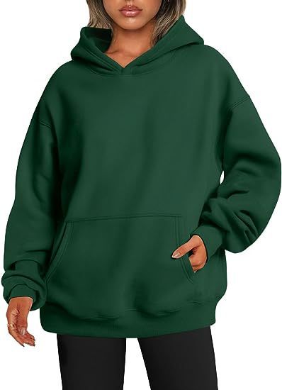 Women's Hoodies With Pockets - Fashion Solid Sweatshirt Oversized Hooded Sweater