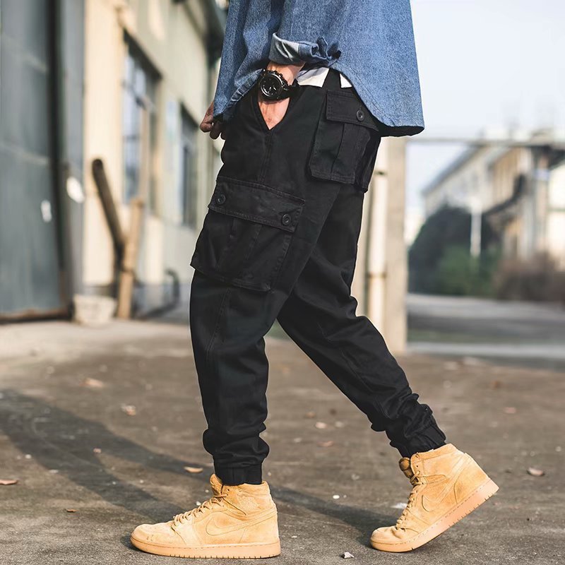 Men's American-style - Retro Casual Loose Cropped Pants