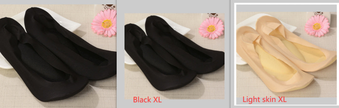 3D Arch Foot Massage Health Care Women Socks - Summer Socks Ice Silk Socks Invisible Slippers Feet Care