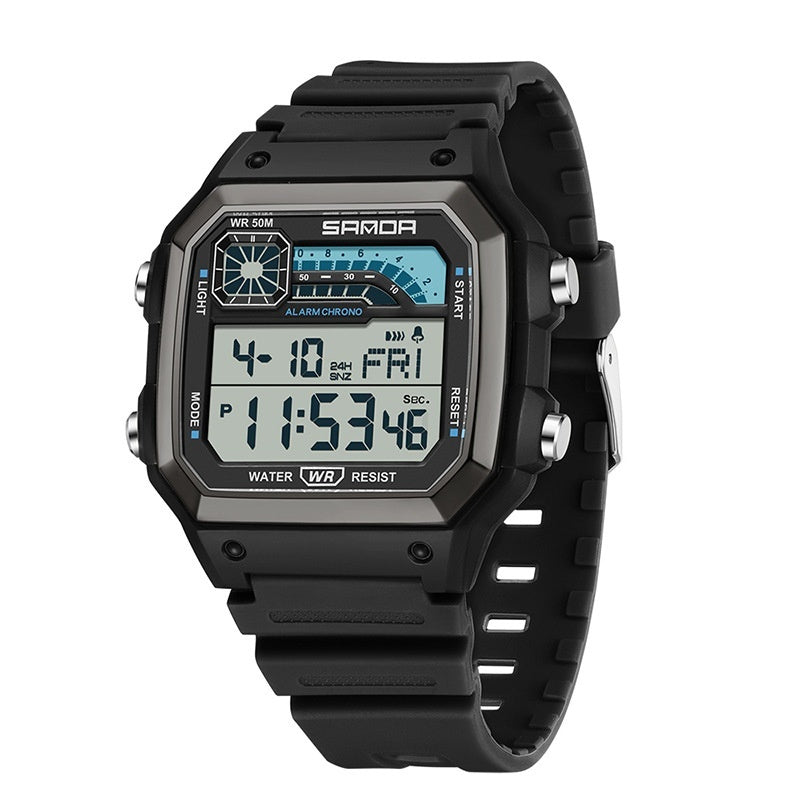 Electronic Watch - Luminous Waterproof Sports Men Thin Square