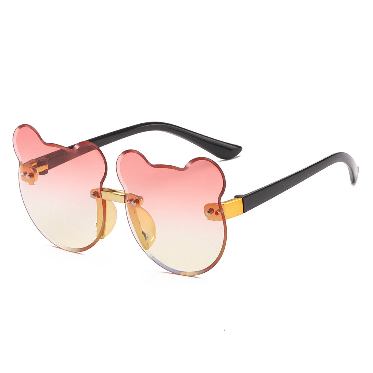 Cat Ear Frameless Shape Kids Sunglasses