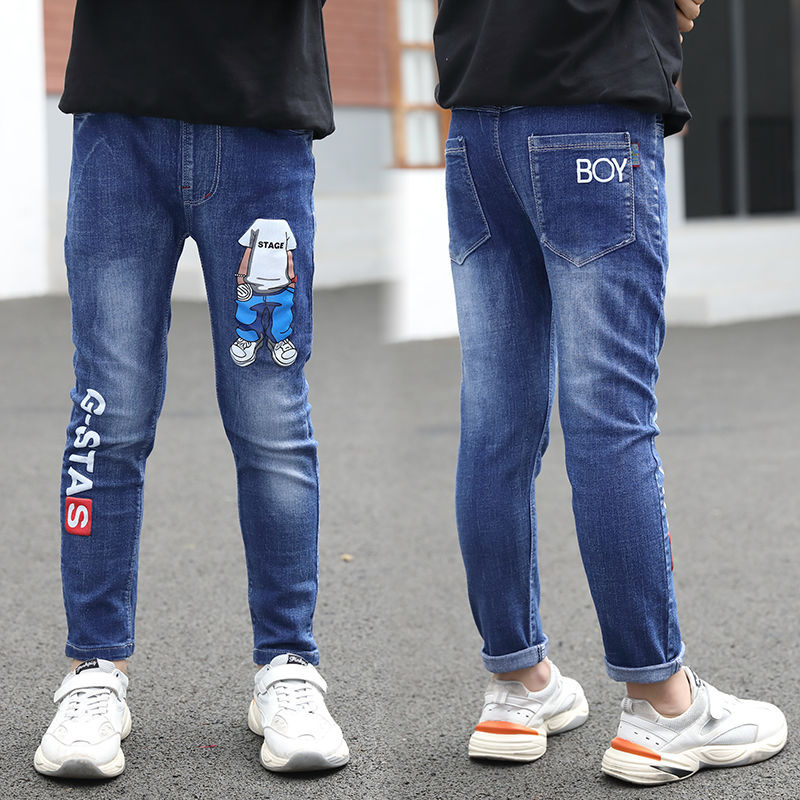 Classic Boys Autumn And Winter Jeans