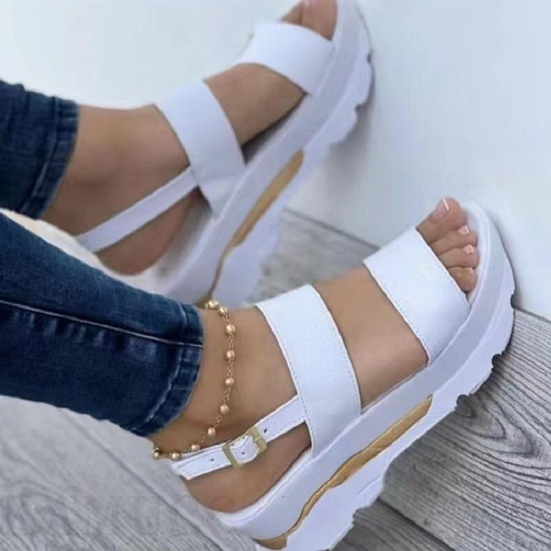 Women's Shoes - Casual Buckle Platform Sandals Summer Fashion