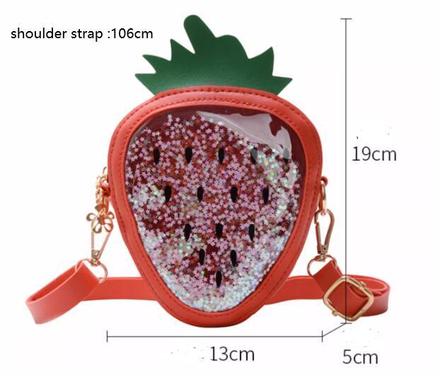 Summer Children's Shoulder Bag - Pineapple / Strawberry One Shoulder Jelly Bag
