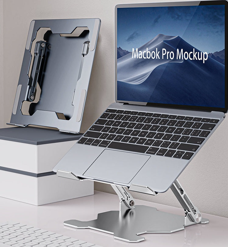 Adjustable Laptop Stand - Portable Computer Stand, Aluminum Alloy Laptop Riser Compatible Laptop Stand Holder