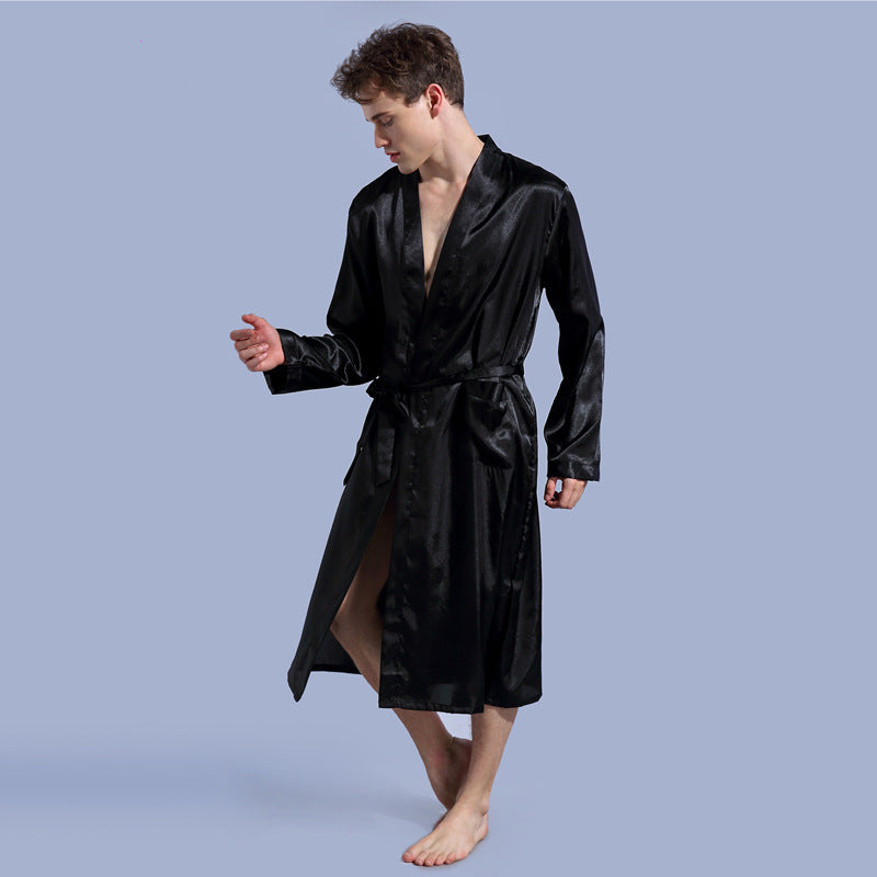 Men's Fashion Solid Color Thin Robe
