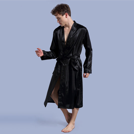 Men's Fashion Solid Color Thin Robe