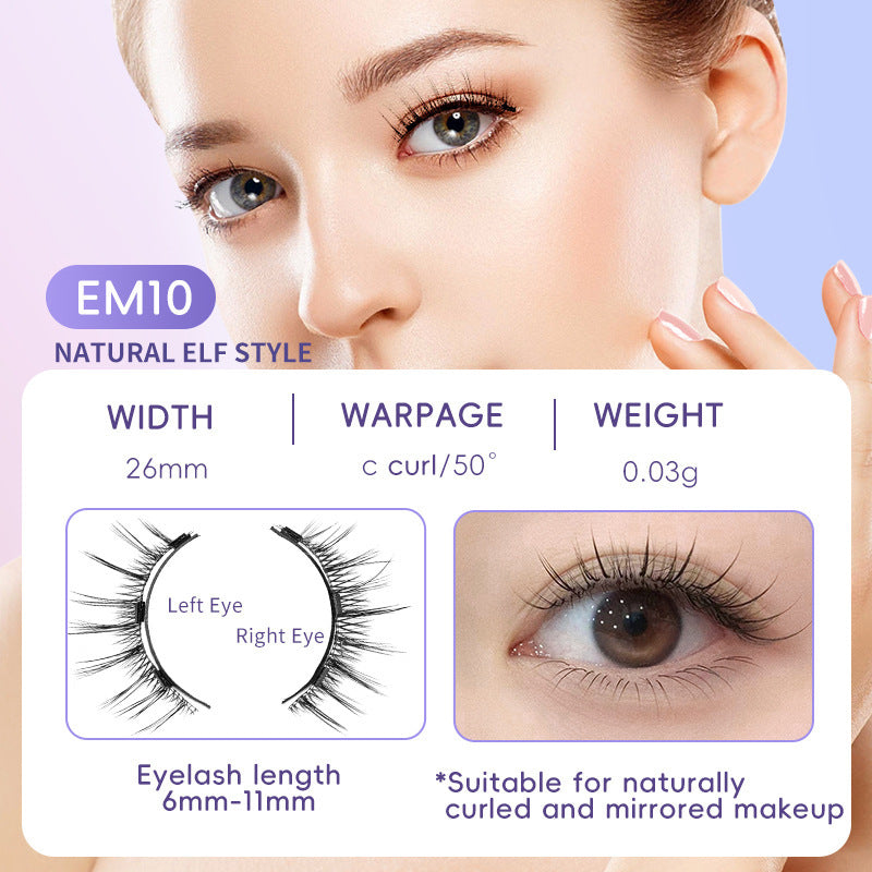 Magnetic Suction Natural False Eyelashes