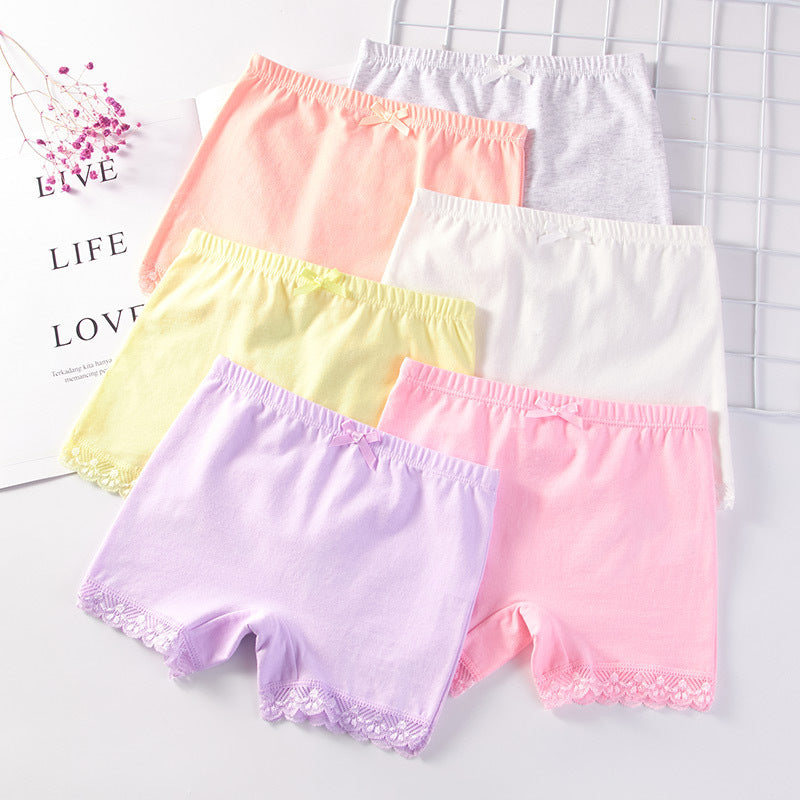 Medium And Large Children Baby Girls' Underwear - Safety Summer Anti-exposure Pants