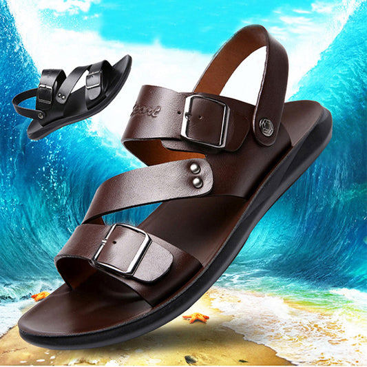 Sandals - Men's Casual Comfortable Barefoot Buckle Shoes