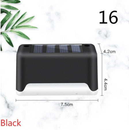 New Upgrade Waterproof LED Solar Fence Lamp - Solar Deck Lights Solar Step Light Outdoor For Patio Stairs Garden Pathway Step Yard
