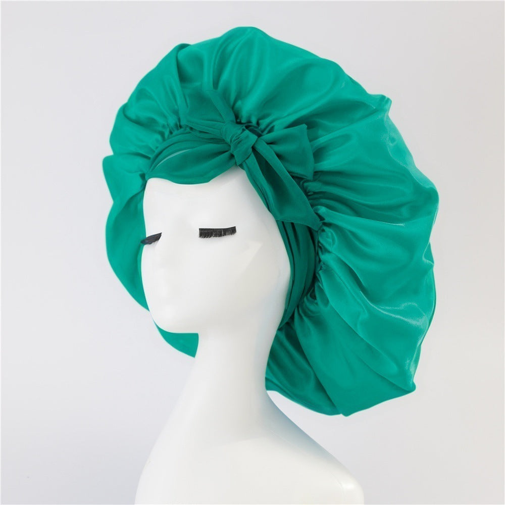 New Silk Bonnet - Women Satin Bonnet Hair Bonnet Night Sleep Cap Scarf Wrap For Curly Hair With Tie Band For Curly Hair
