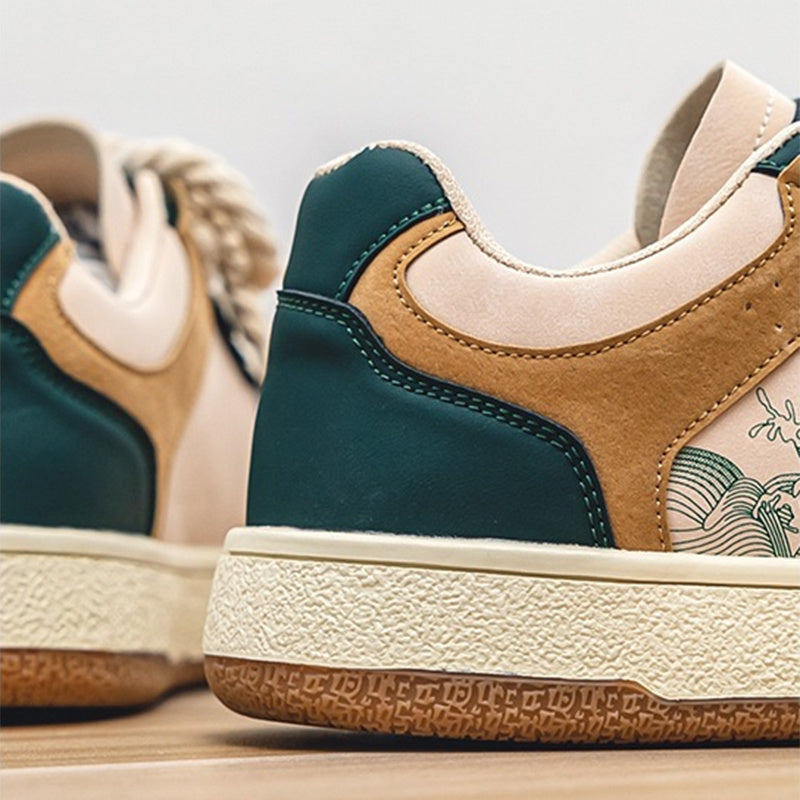 Lace-up Casual Shoes - Men Soft Thick Sole