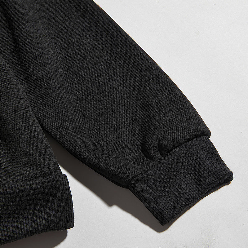 Loose Print Sport Hoodie Sweatshirt - Hooded Clothing