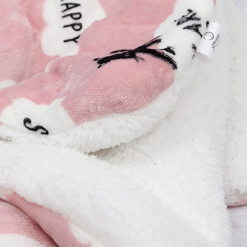 Pet Cotton Pad Thickened  Blanket - To Keep Dogs And Cats Warm