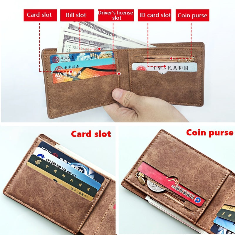 New Men Wallets - Small Money Purses Design