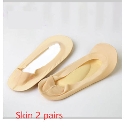 3D Arch Foot Massage Health Care Women Socks - Summer Socks Ice Silk Socks Invisible Slippers Feet Care