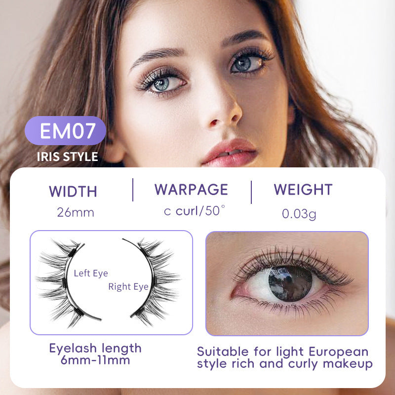 Magnetic Suction Natural False Eyelashes