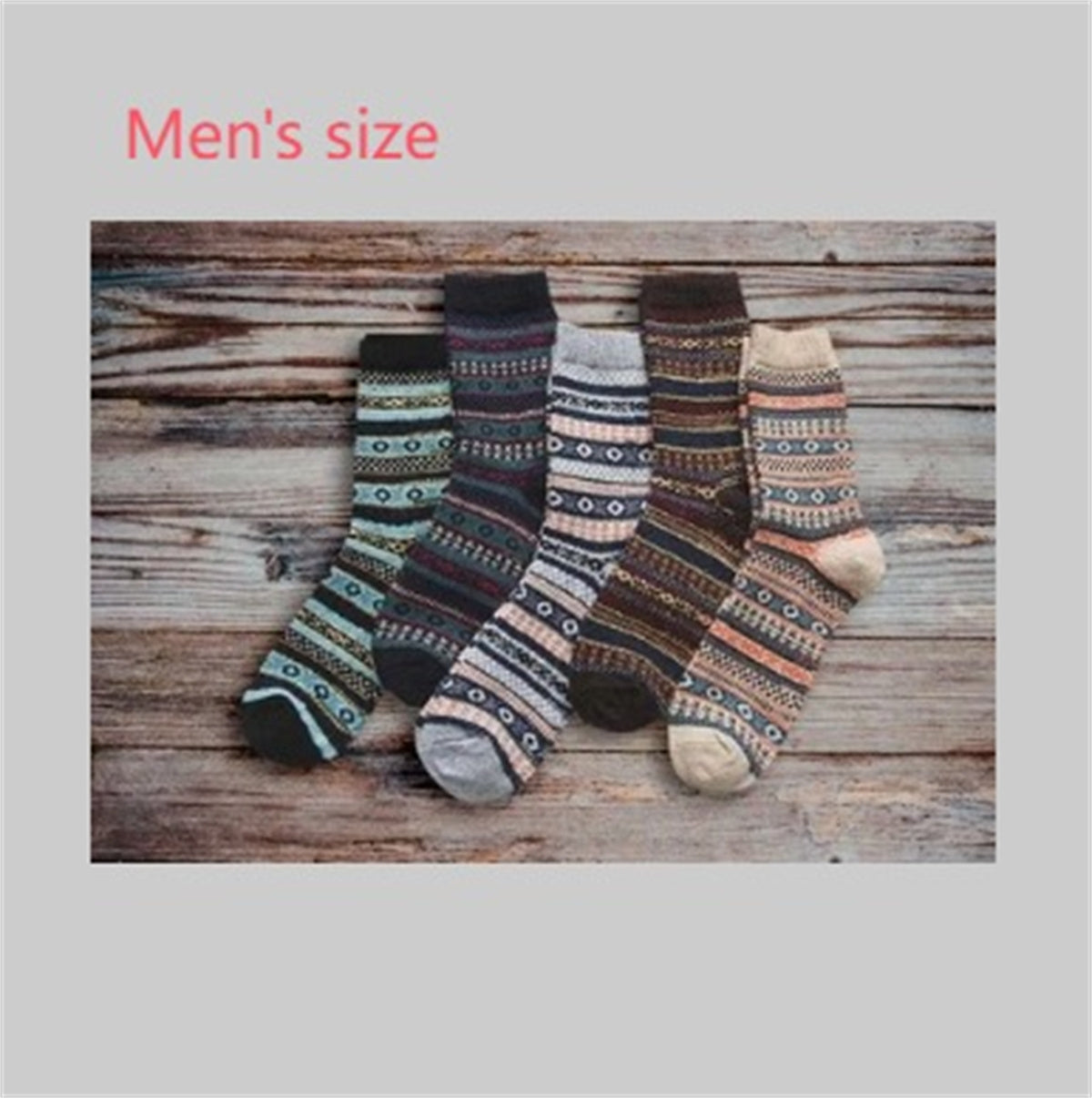 Winter Thick Warm Stripe Wool Socks