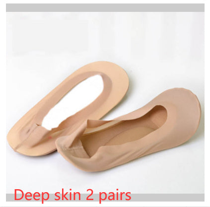3D Arch Foot Massage Health Care Women Socks - Summer Socks Ice Silk Socks Invisible Slippers Feet Care