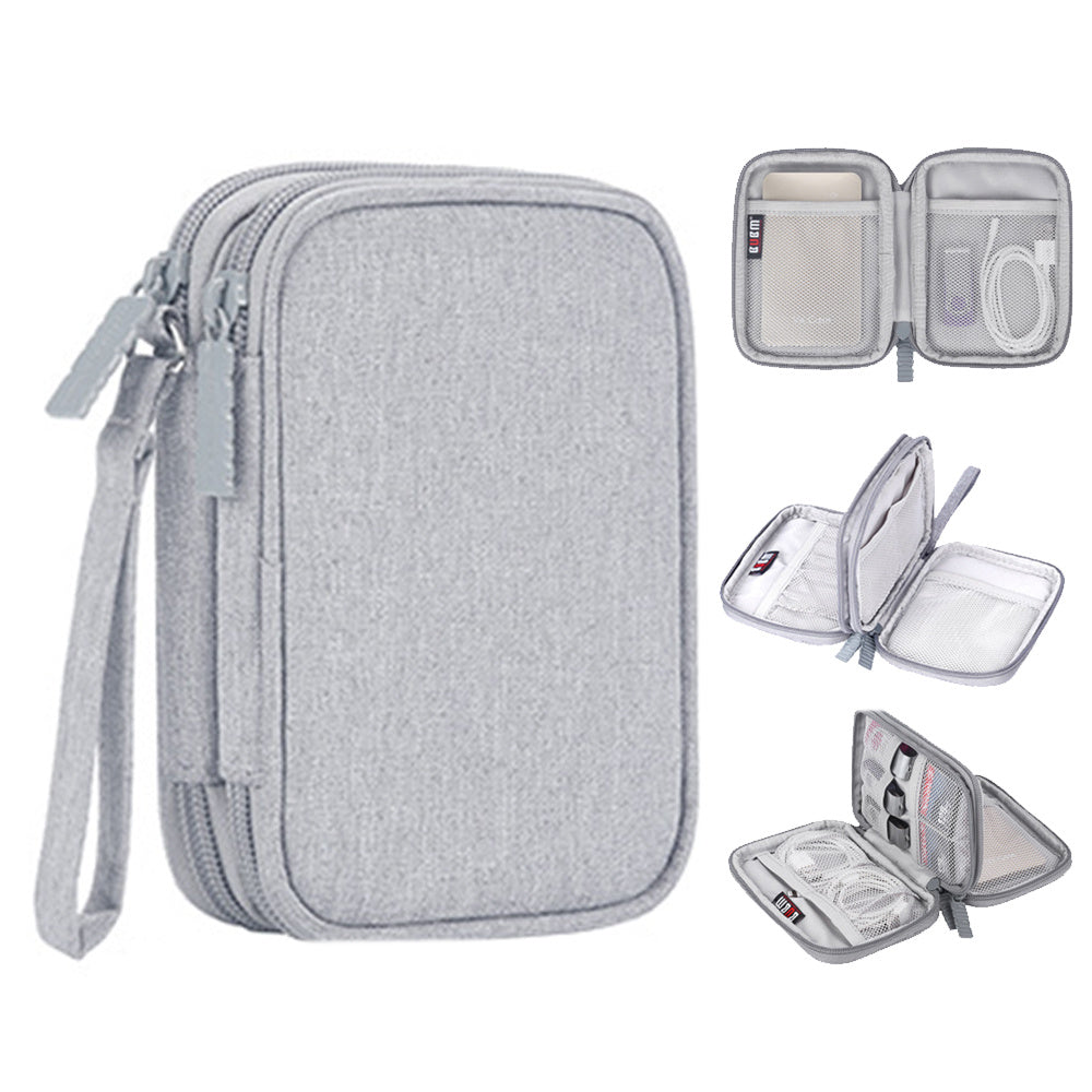 Digital Data Cable Earphone Portable Bag - Mobile Hard Disk Storage Bag