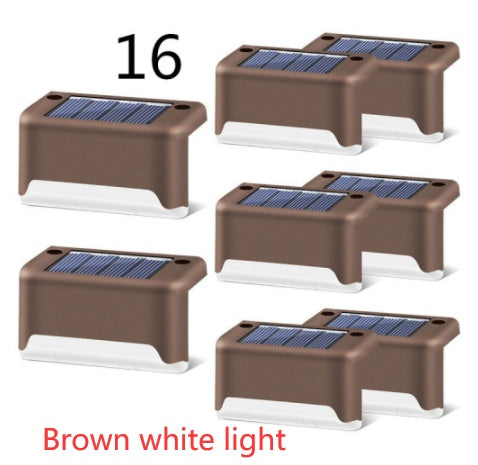 New Upgrade Waterproof LED Solar Fence Lamp - Solar Deck Lights Solar Step Light Outdoor For Patio Stairs Garden Pathway Step Yard