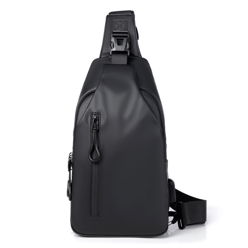 Black Sling Crossbody Backpack - Shoulder Bag For Men