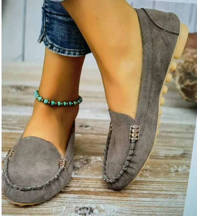 Flat Heel Pumps - Single Shoes, Flat Women's Student Peas Shoes