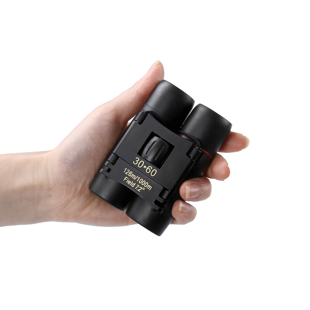 Binoculars 30x60 Zoom Travel Compact Folding Telescope - Hunting Day Night Outdoor Small Pocket Binoculars