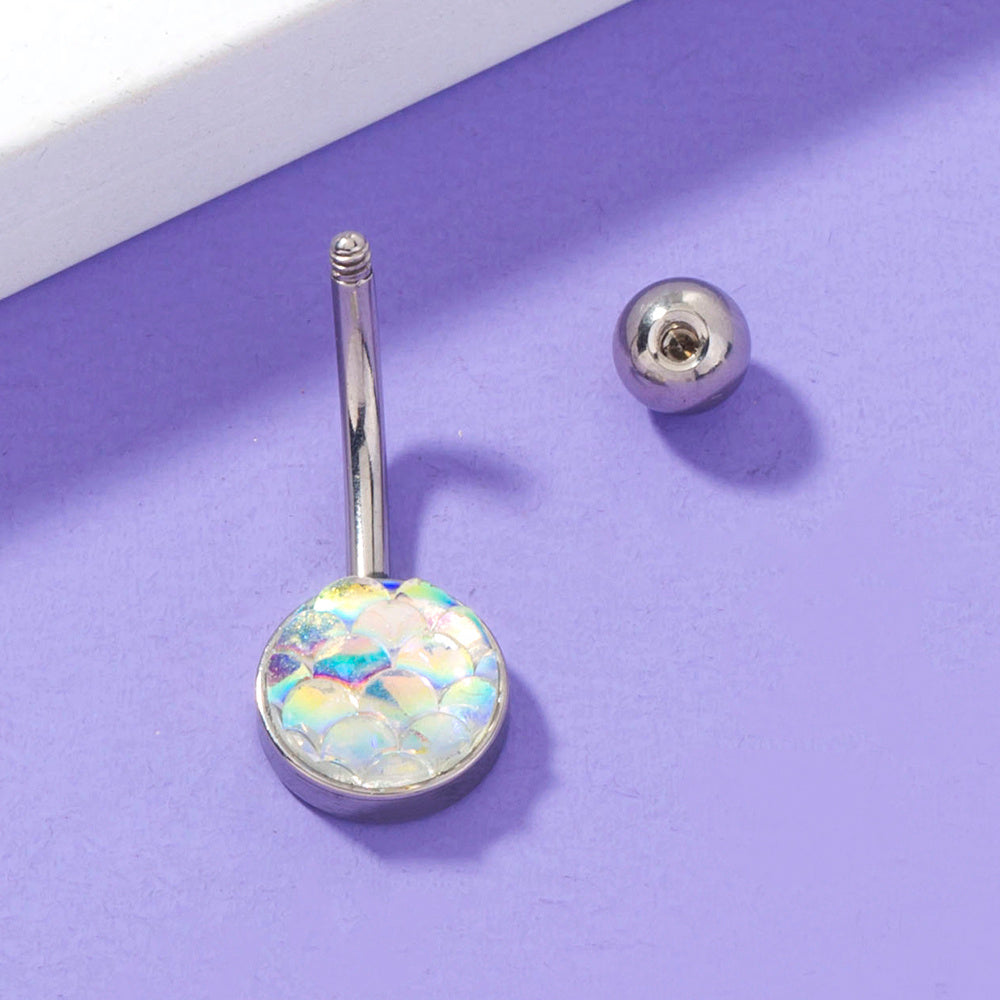 Mermaid Navel Zircon Body Piercing Jewelry
