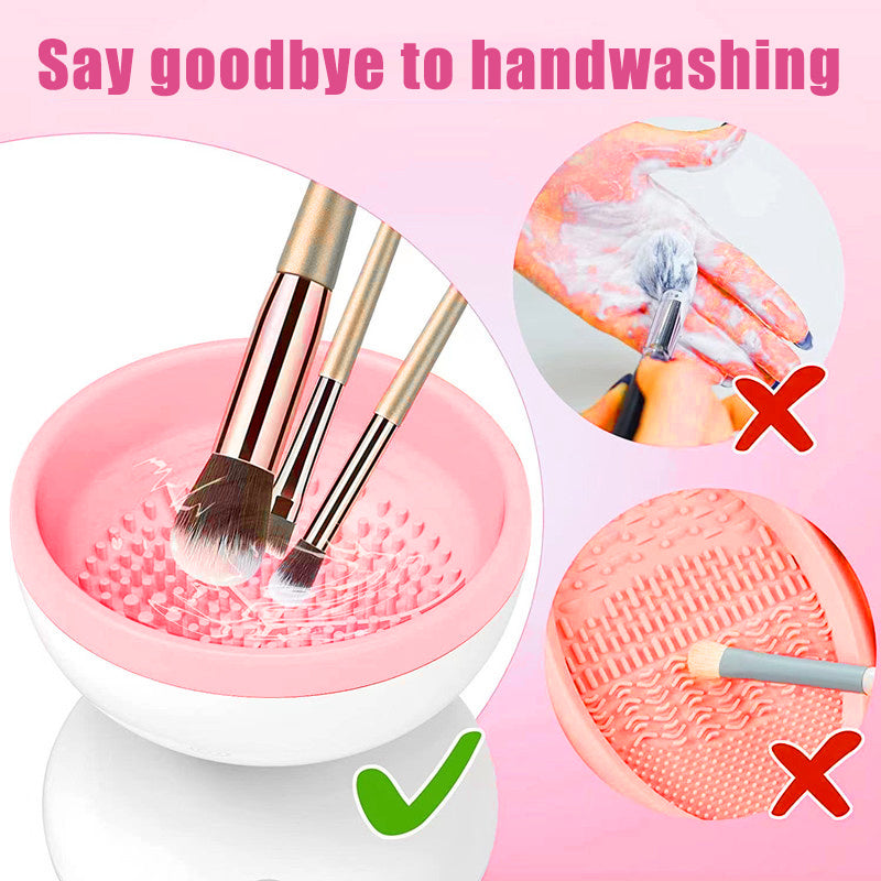 Portable USB Makeup Brush Cleaner - Machine Electric Cosmetic Brush Cleaning Washing Tools Automatic Clean Makeup Brushes