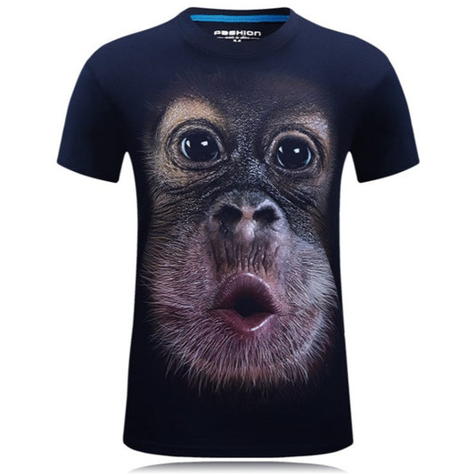 Men's Short Sleeved Print - Gorilla 3D T-Shirt