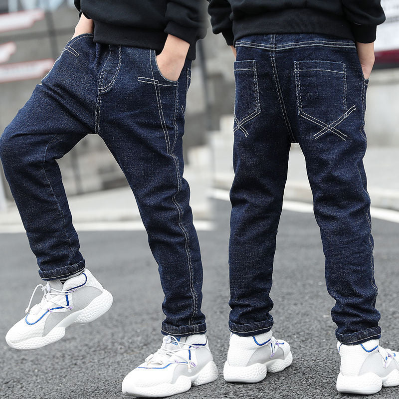 Classic Boys Autumn And Winter Jeans
