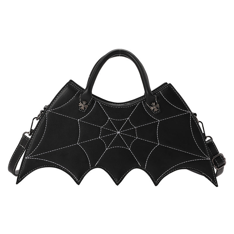 Halloween Spider Web Shape Shoulder Bags - Personality Batgirl Tide Pu Handbags fashion Messenger Crossbody Bag