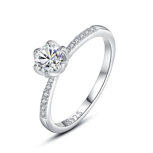 925 Sterling Silver Engagement Ring