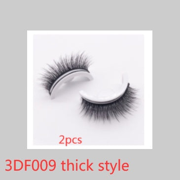 Reusable 3D Mink Lashes - Natural False Eyelashes Self Adhesive Glue Free Makeup Eyelash