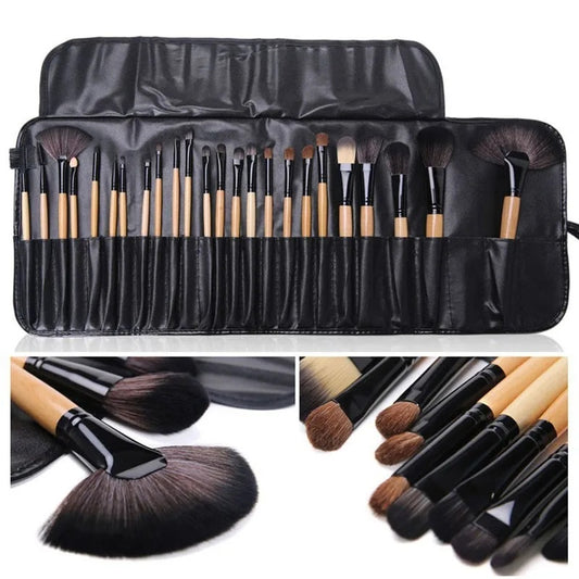 Gift Bag Of 24 Pcs Makeup Brush Sets Professional Cosmetics Brushes Eyebrow Powder Foundation Shadows Pinceaux Make Up Tools - JumoShop