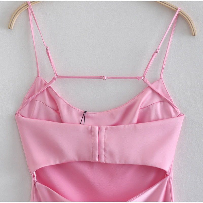 Camis Satin Long Dresses - Sexy Casual Backless Summer Dresses