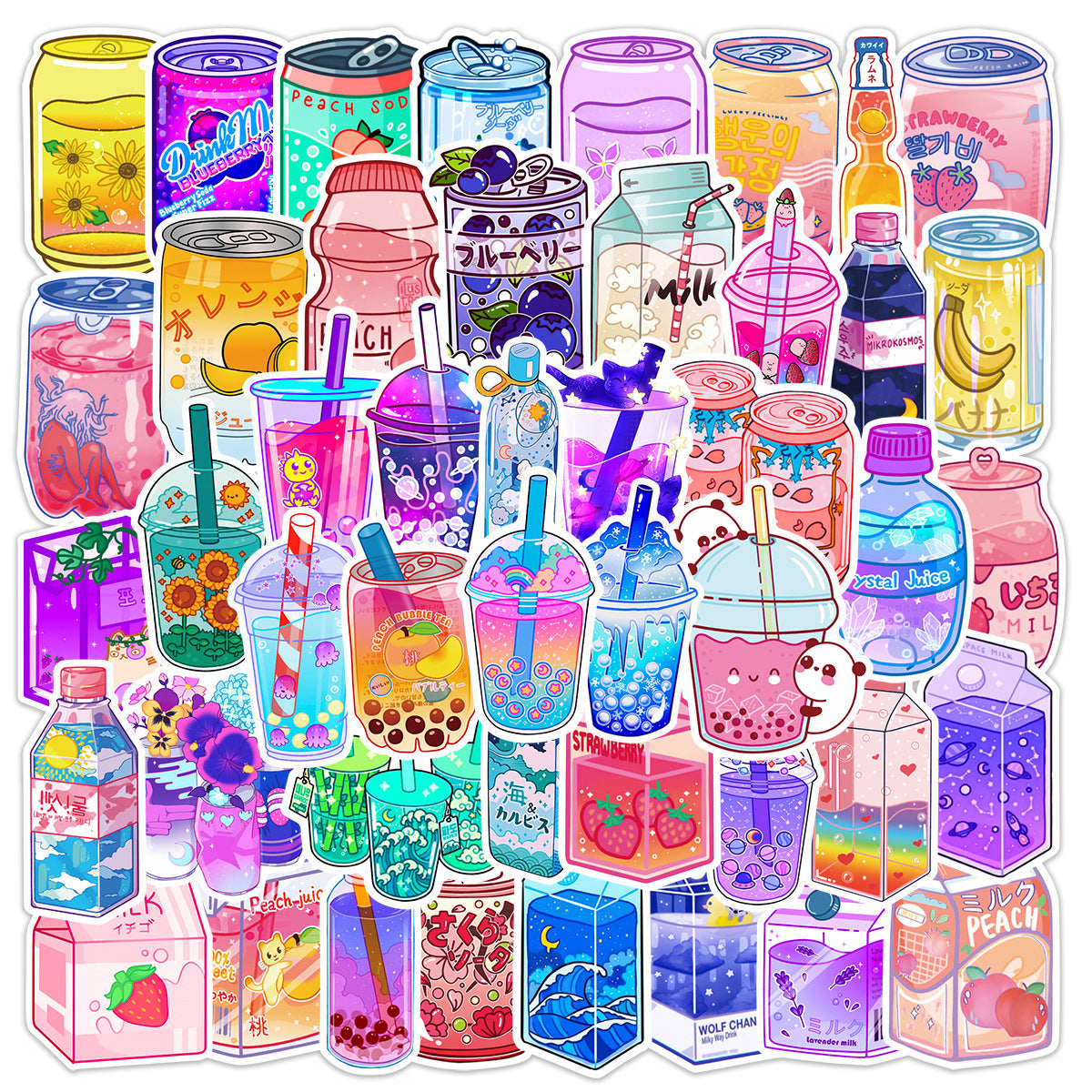 Cute Instagram Style Drink Graffiti Stickers