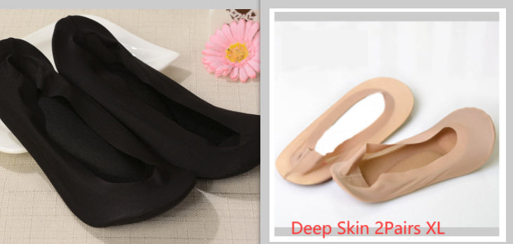 3D Arch Foot Massage Health Care Women Socks - Summer Socks Ice Silk Socks Invisible Slippers Feet Care